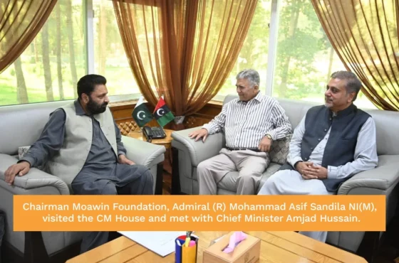 Chairman Moawin Foundation Meets Chief Minister Gilgit-Baltistan