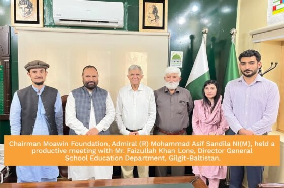 Chairman Moawin Foundation Meets DG School Education Gilgit-Baltistan