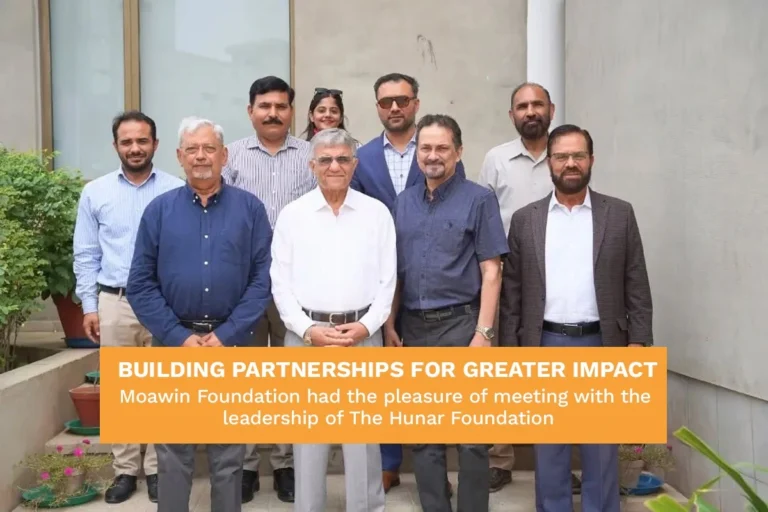 Chairman Moawin Foundation Admiral R Mohammad Asif Sandila visiting VCT Yasin Sandi