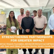 Moawin Foundation Chairman meets Muslim Hands Pakistan Executive Director