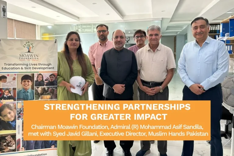Moawin Foundation Chairman meets Muslim Hands Pakistan Executive Director